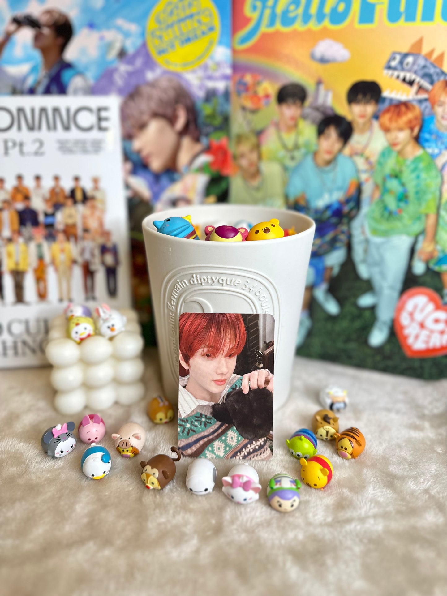 Jisung NCT Pink Christmas Trading Card