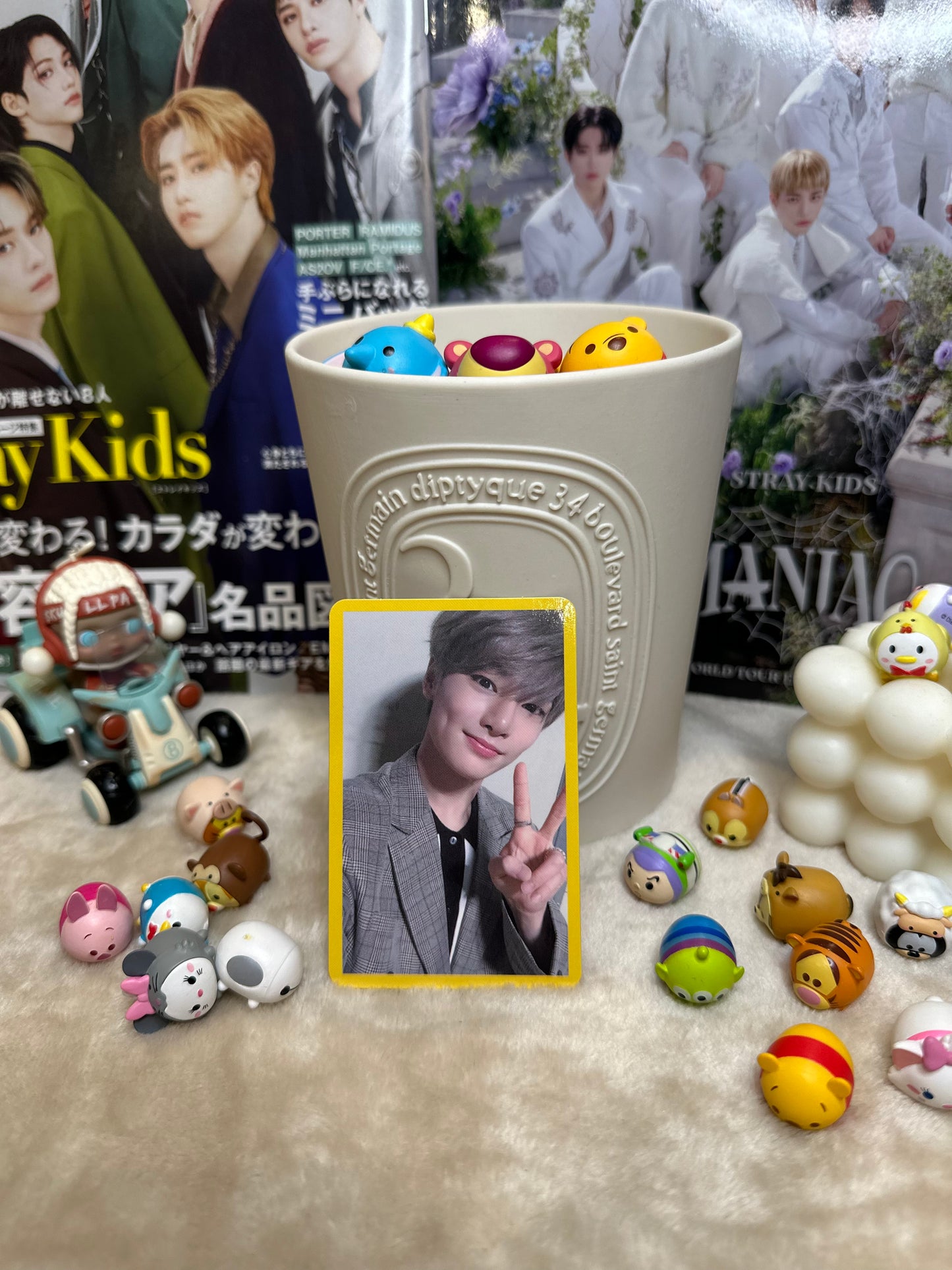 I.N Stray Kids Yellow Wood Album Photo Card