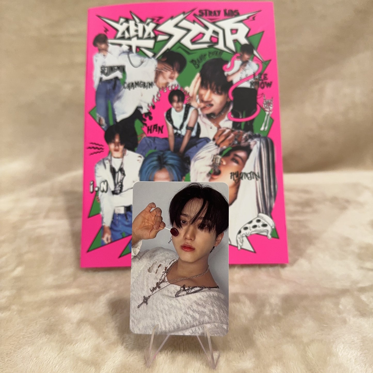 Changbin Stray Kids Rock Star Album Photo Card