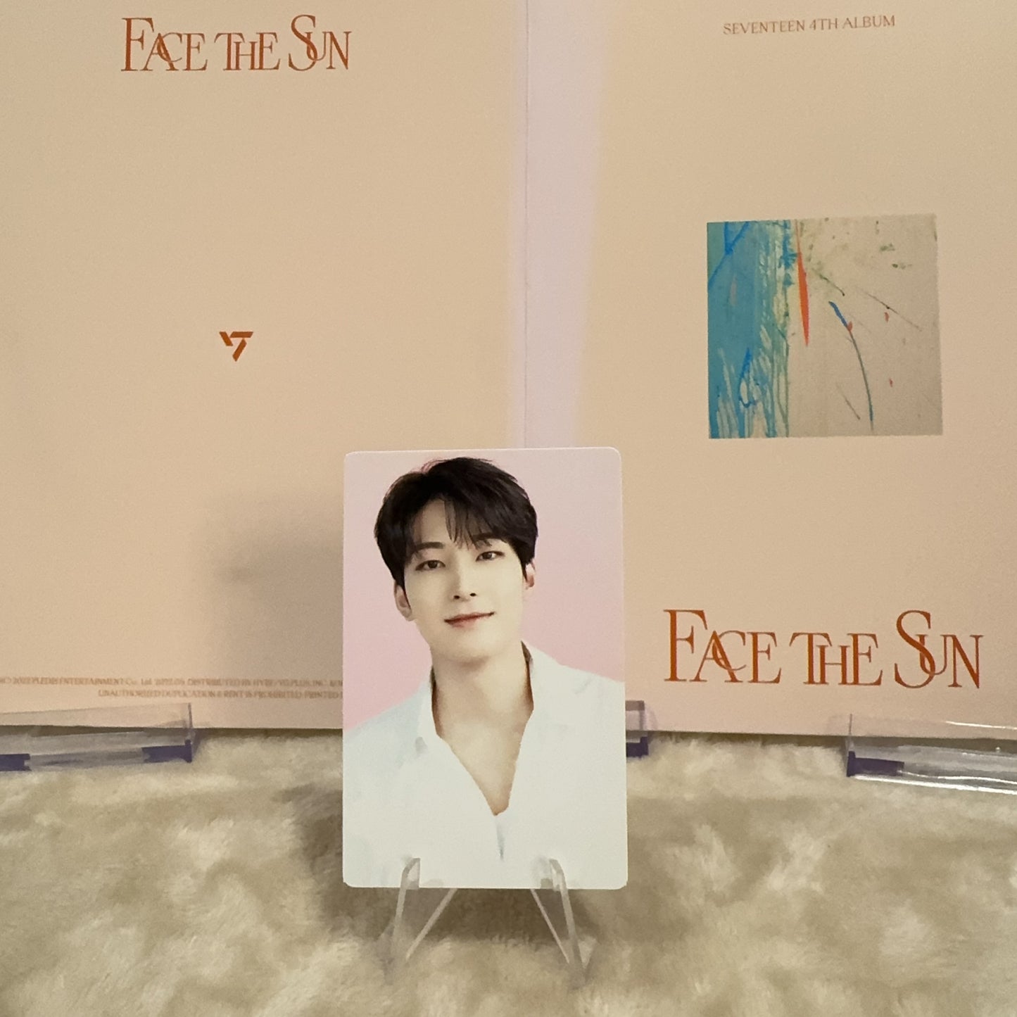 Wonwoo SEVENTEEN Cafe Trading Card