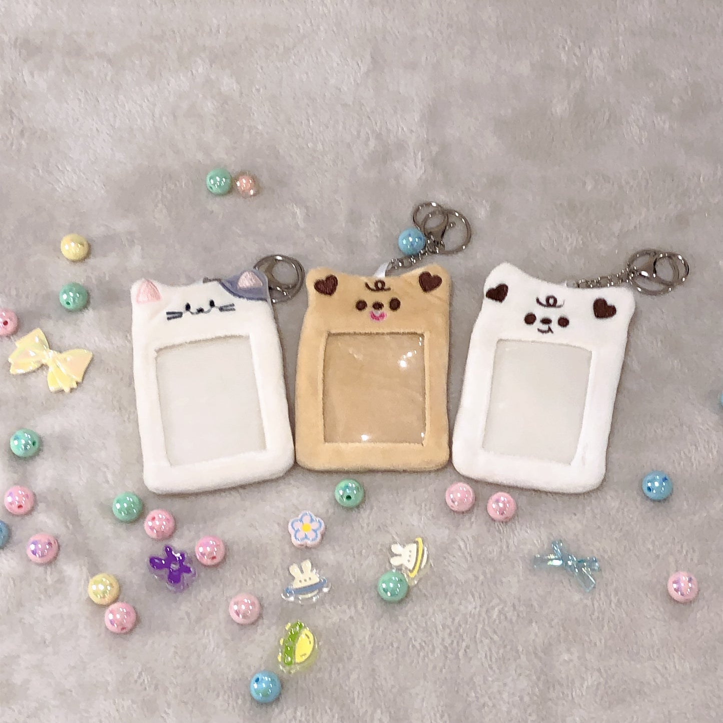 Cute Fluffy Animal Photocard Holder