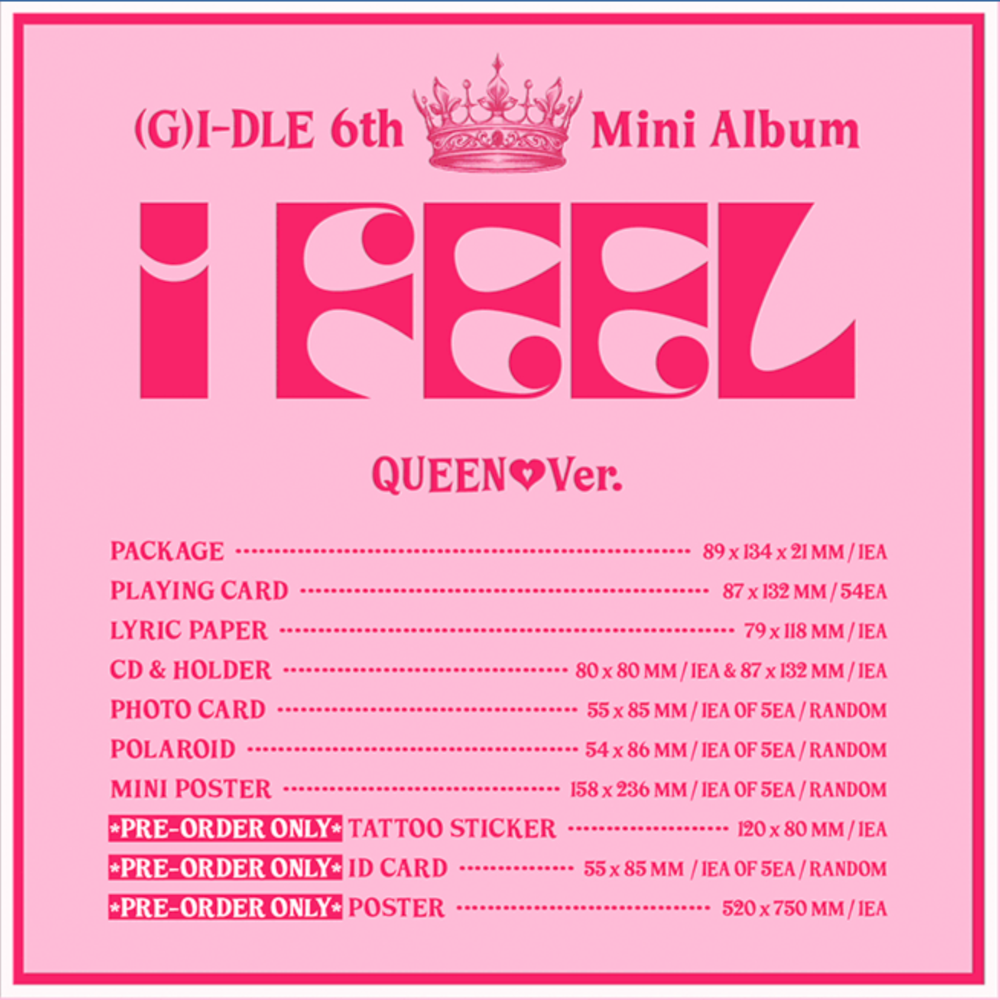 (G) I-DLE I feel (Poca version)