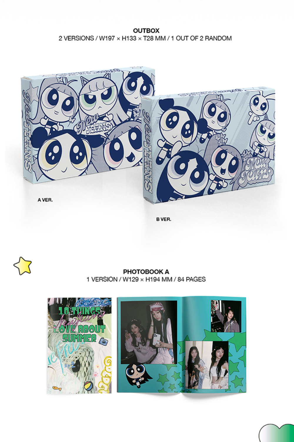 NEWJEANS Get Up The Powerpuff Girls X NJ Box Ver. (RANDOM)