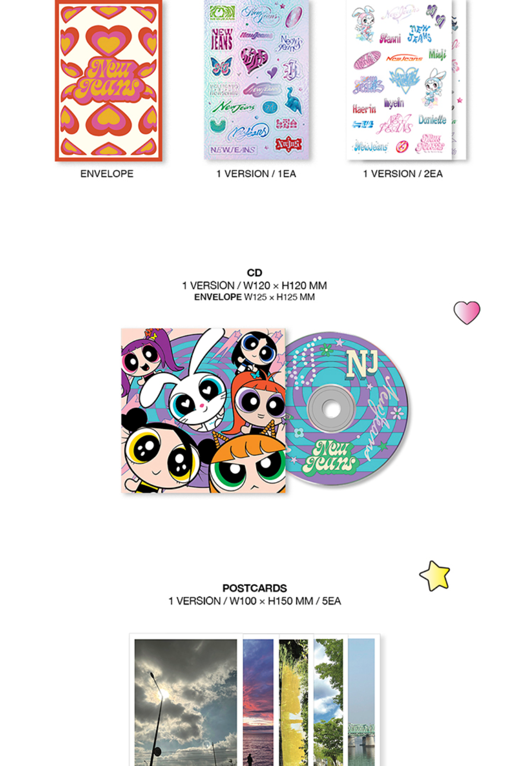 NEWJEANS Get Up The Powerpuff Girls X NJ Box Ver. (RANDOM)