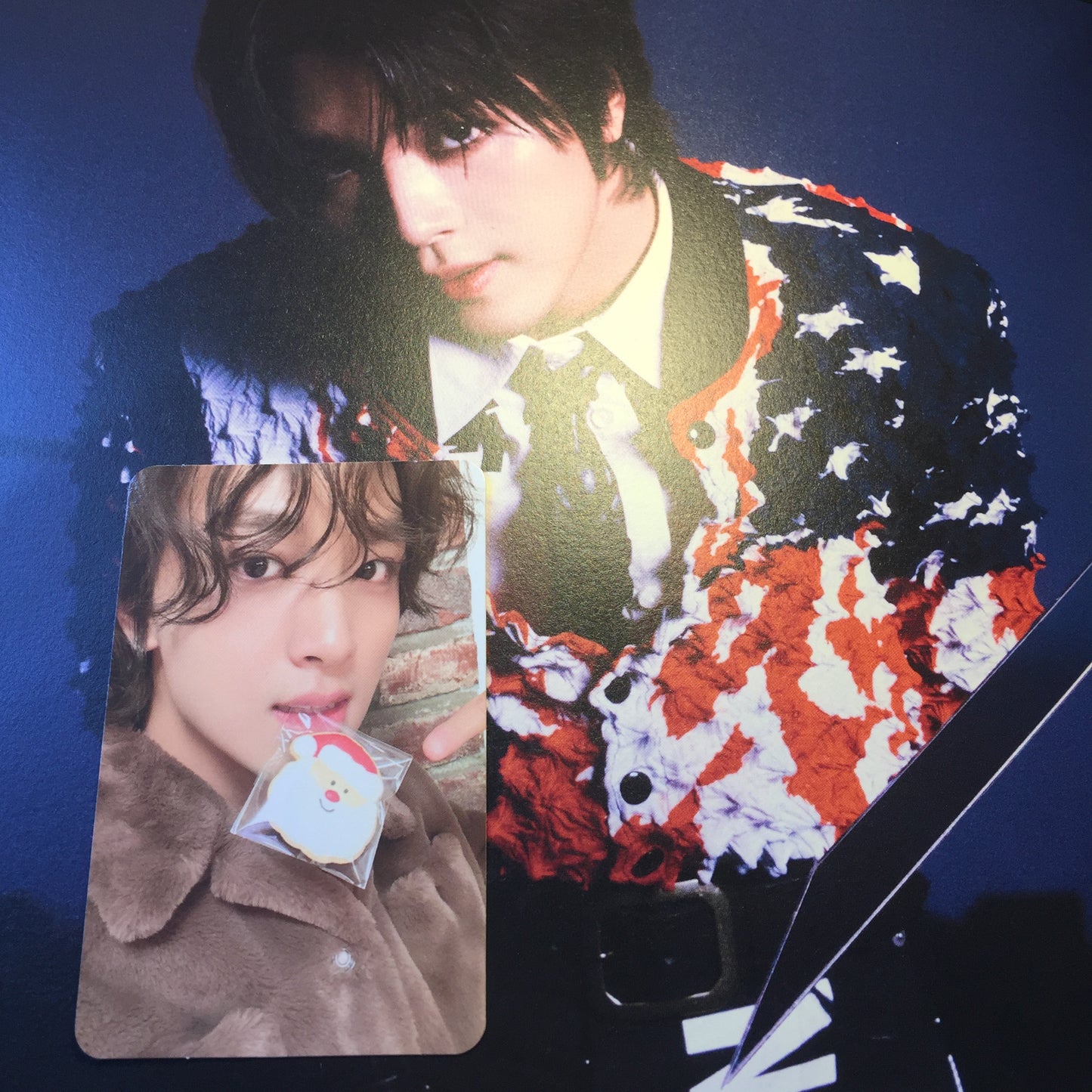 Haechan NCT Pink Christmas Random Trading Card