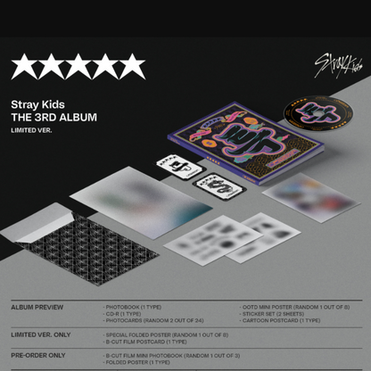 STRAY KIDS ★★★★★ / 5-STAR (Limited Edition Version)